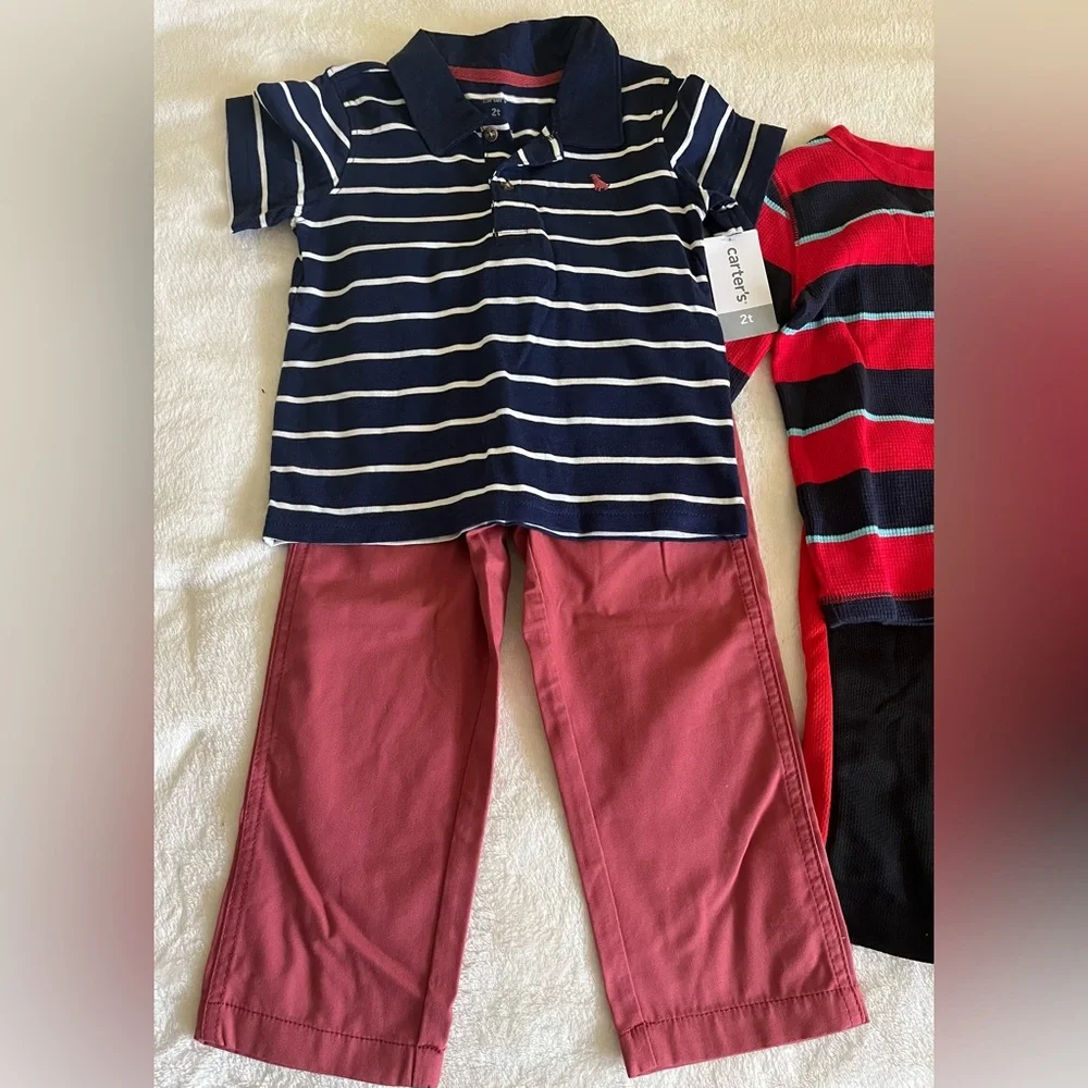 New Bundle 3. Sets‎ Kids Shirt /Pants. 1 Pant, 1 short , 4 T-shirt T 2